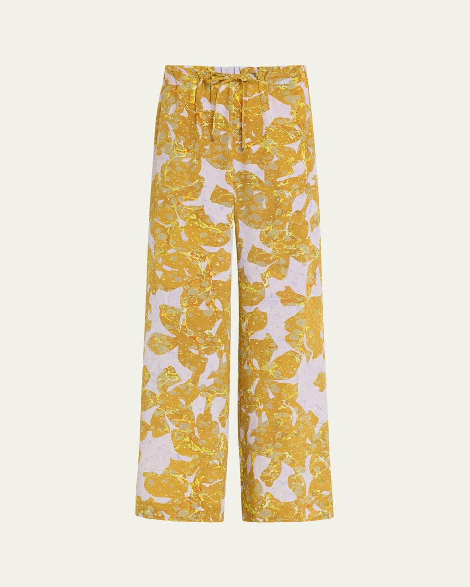 Puvis Printed Straight Leg Long Pants